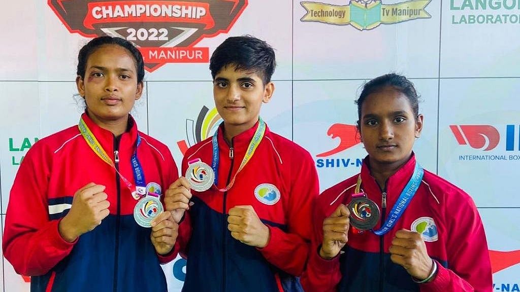 Bhopal Junior National Women's Boxing Championship MP boxers bring two