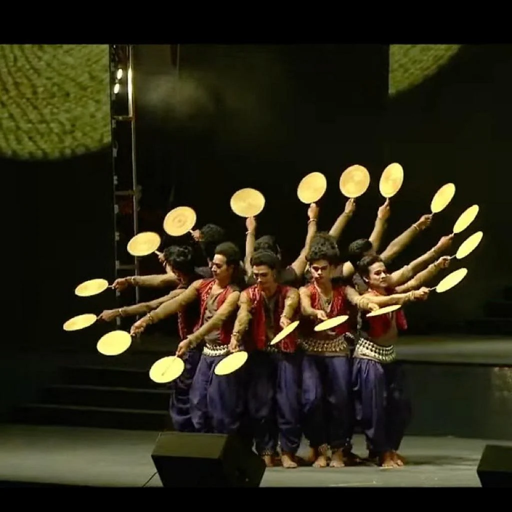 Artist performing during inauguration ceremony.