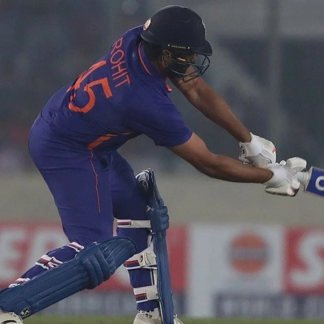 Rohit came out to bat at number nine and it an unbeaten 51 off 28 balls
