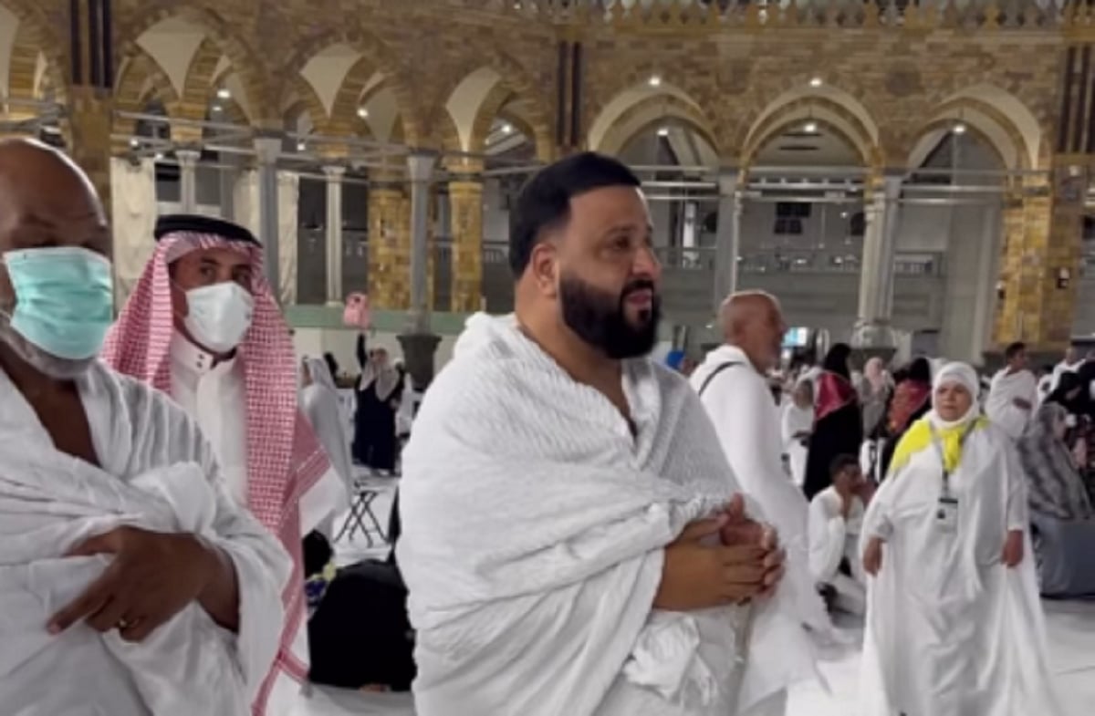 Watch DJ Khaled breaks down in tears of joy as he performs Umrah in Mecca
