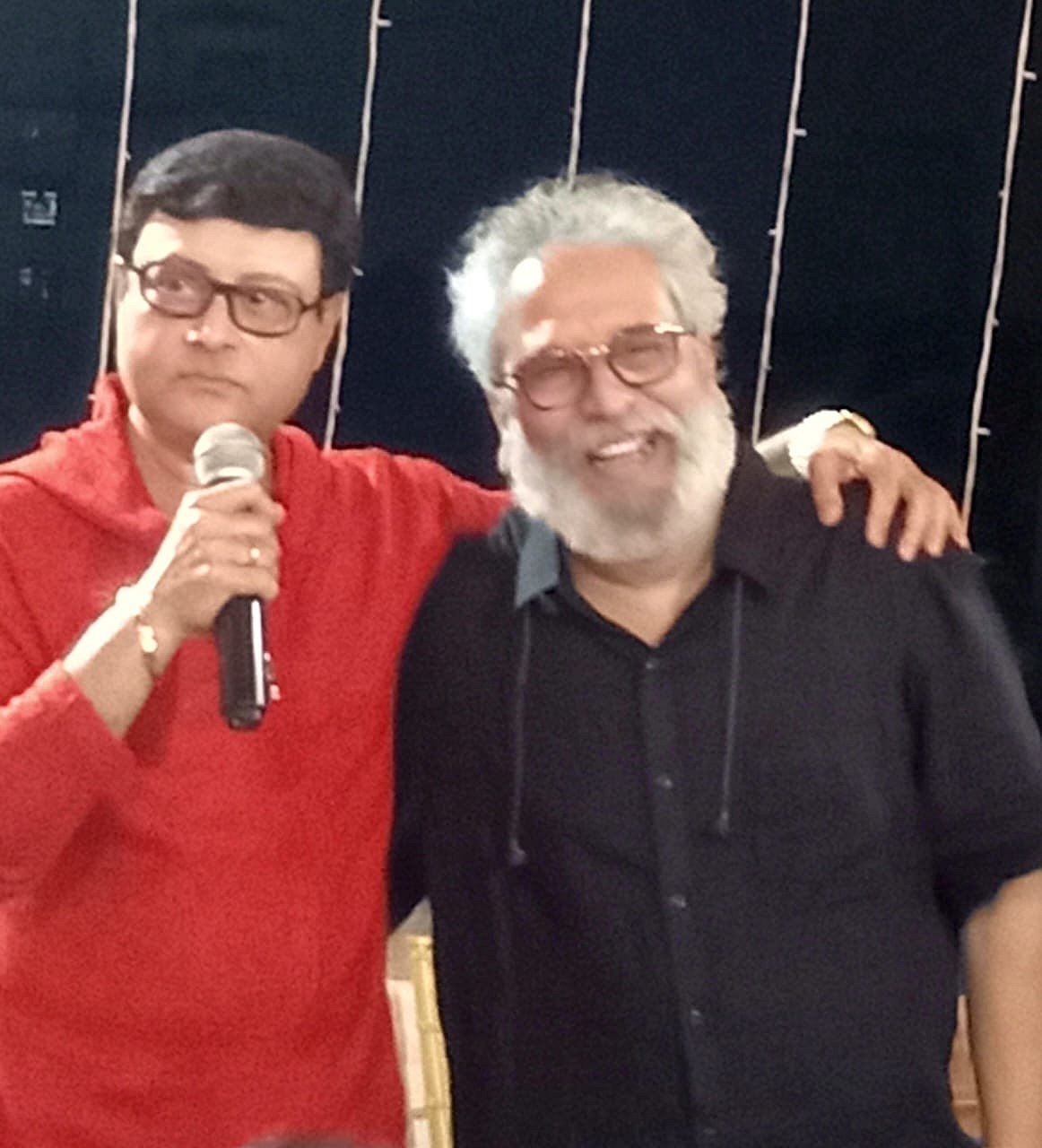 Sachin Pilgaonkar with Vijay Kenkre