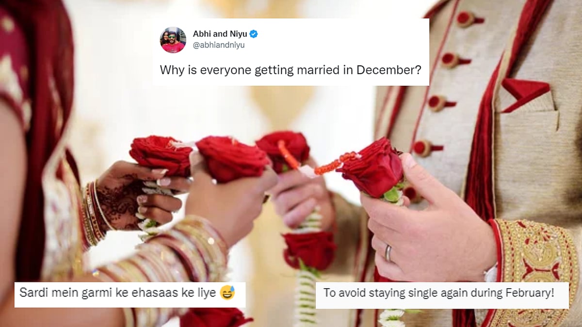 'Why is everyone getting married in December?' YouTuber duo Abhi and Niyu's relatable question goes viral, receives epic replies on Twitter - Vimarsana News