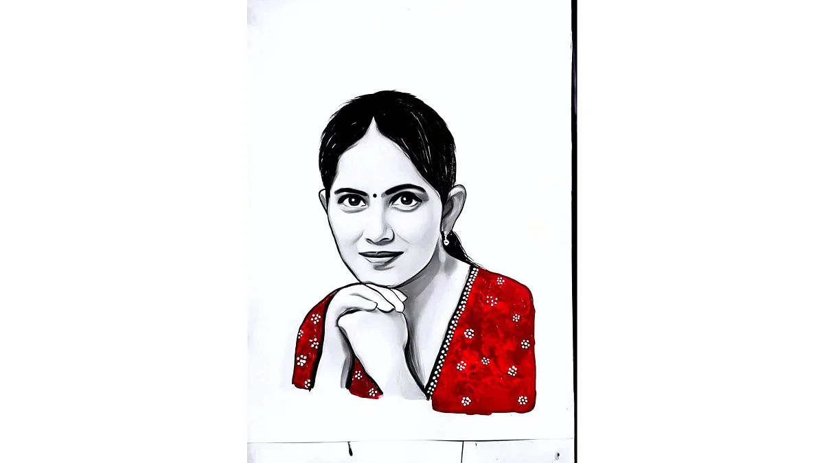 Jaya Kishori's painting
