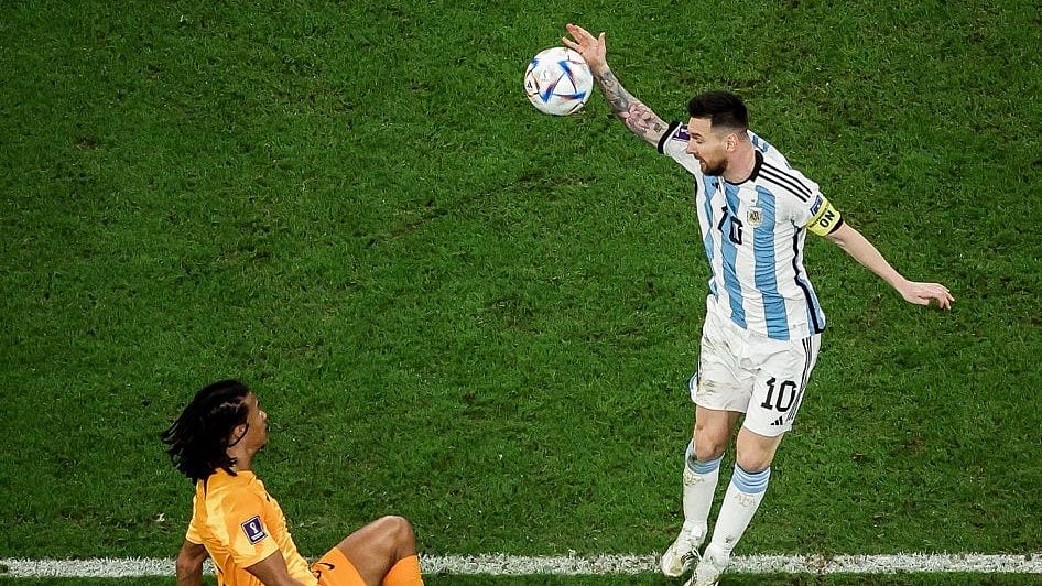 WATCH Lionel Messi does 'Hand of God' during Argentina's win over