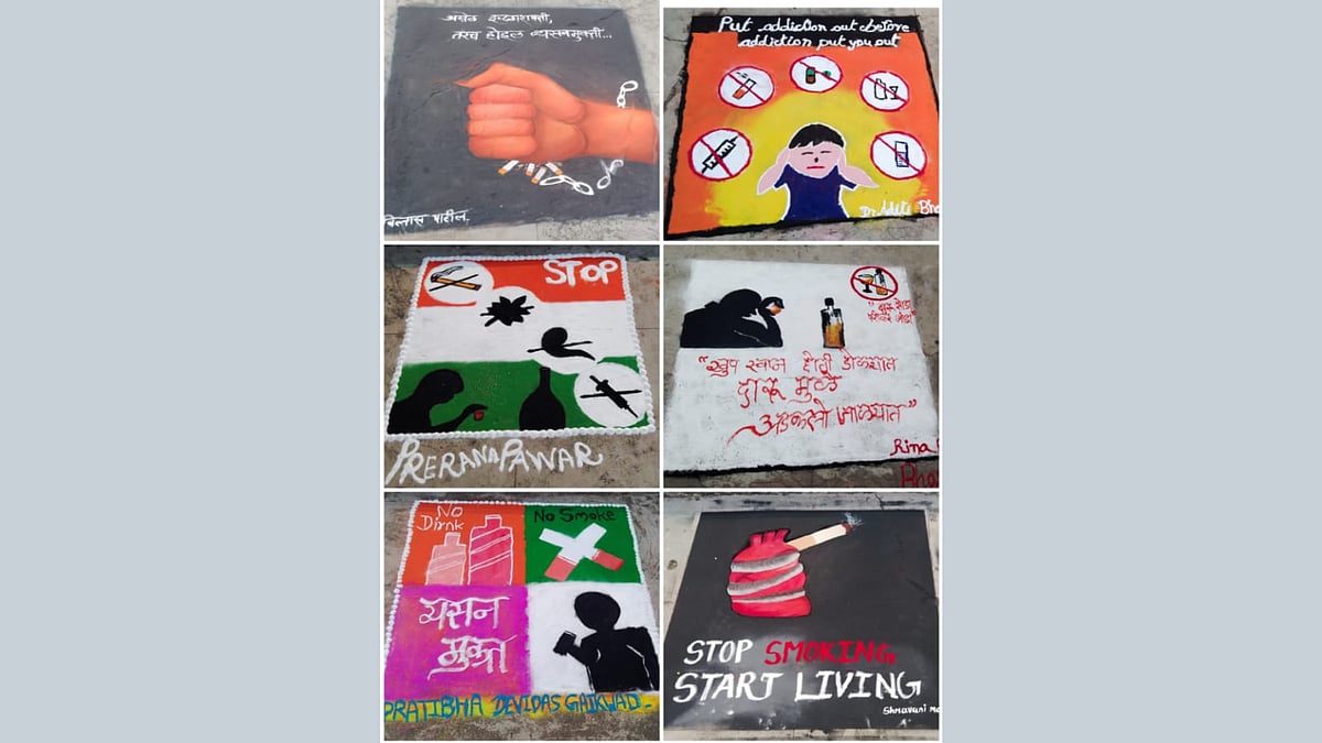 Navi Mumbai: Rangoli competition at Kharghar receives good response - Vimarsana News