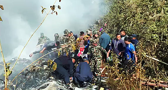 Nepal plane crash: 42 killed as Yeti Airlines plane with 72 people onboard crashes in Nepal's Pokhara - Vimarsana News