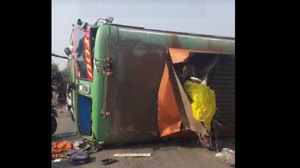 Madhya Pradesh: 36 passengers injured as 2 buses collide in Khandwa - Vimarsana News