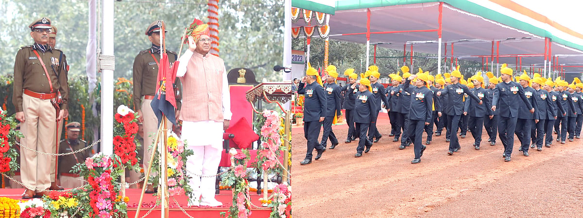 Bhopal: Governor unfurls tricolour on Republic Day - Vimarsana News