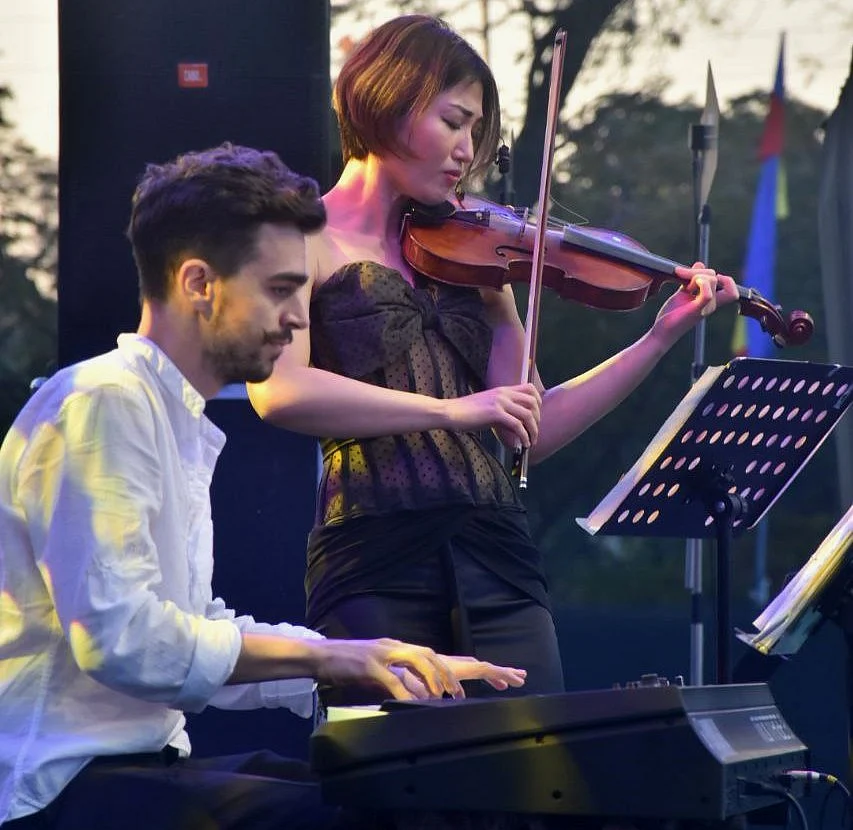 A troupe from Japan performs Sound of Soul at Lalbagh for the NRIs on Tuesday.