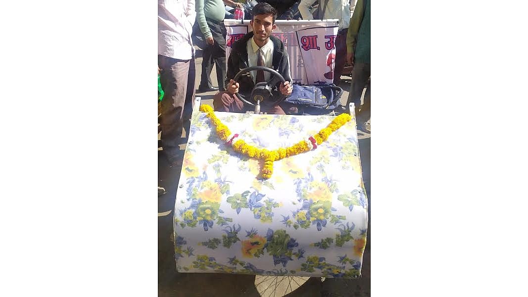 Desi Juggad: Class 12 student's designed car turning many heads in Mhow - Vimarsana News