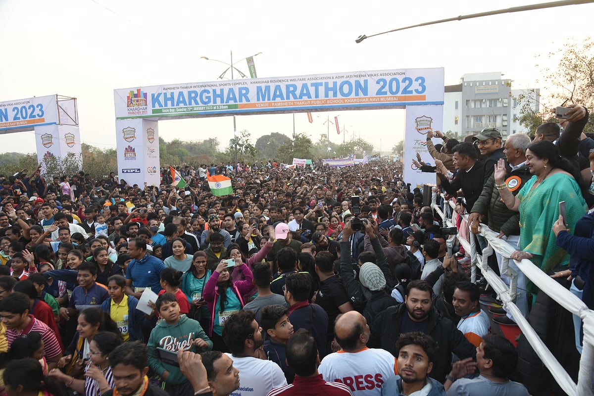 Navi Mumbai: Over 17,800 participate in Kharghar marathon to spread awareness on de-addiction - Vimarsana News