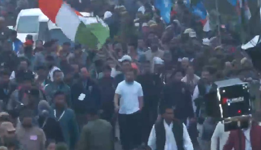 WATCH: Bharat Jodo Yatra resumes from Kathua, after twin blasts in Jammu ahead of Rahul Gandhi's arrival - Vimarsana News