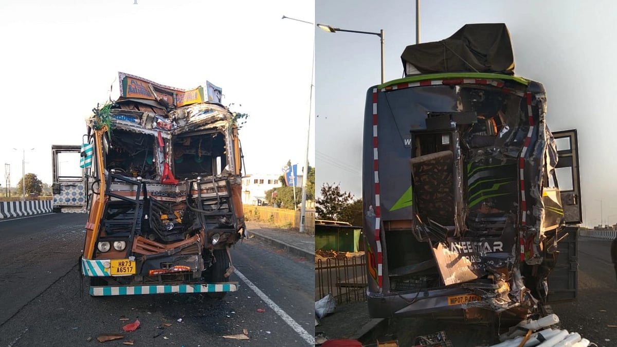 Madhya Pradesh: 2 dead, 12 injured as truck hits bus deboarding passengers at Guna over-bridge - Vimarsana News