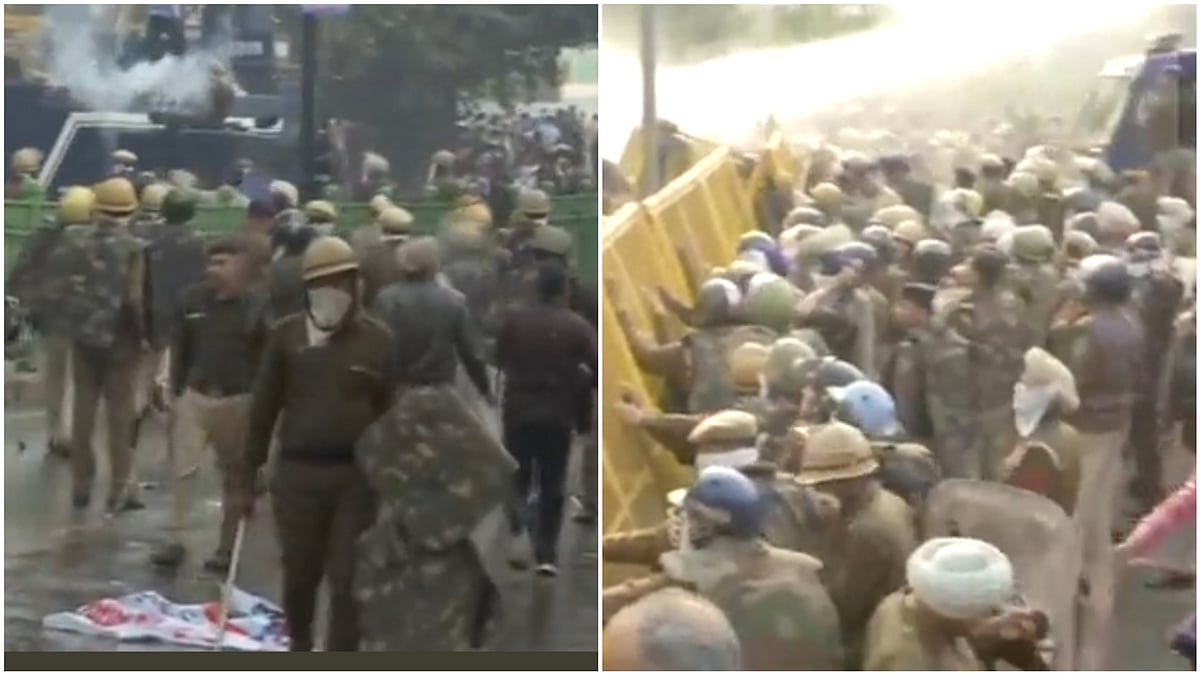 Haryana: Thousands of Govt employees protest demanding old pension scheme in Panchkula, police use tear gas to disperse them; watch visuals - Vimarsana News