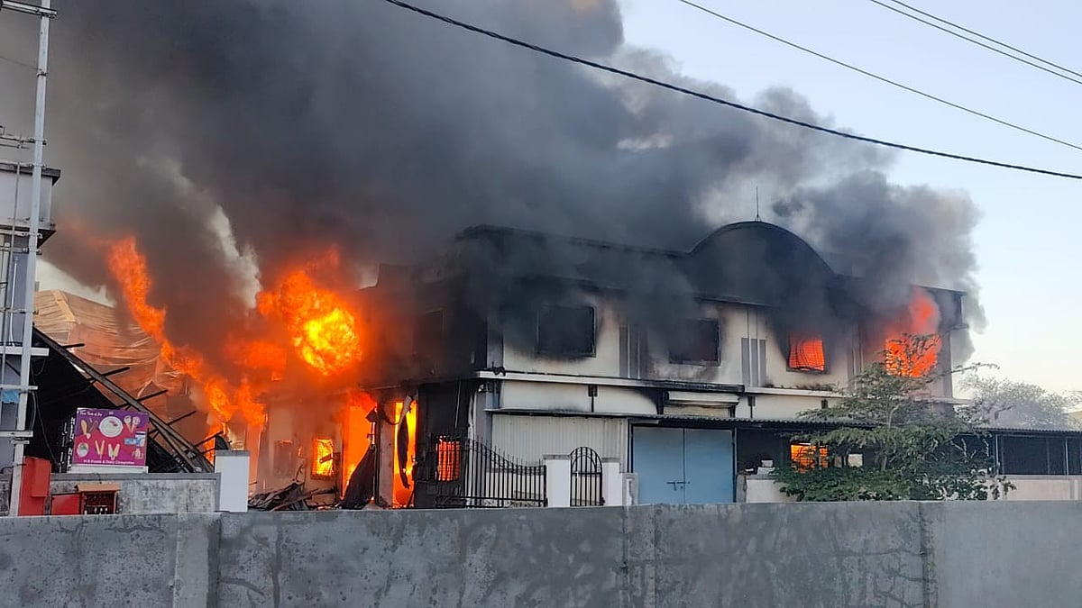 Palghar: Fire in Arham Industrial Park burns two factory units - Vimarsana News