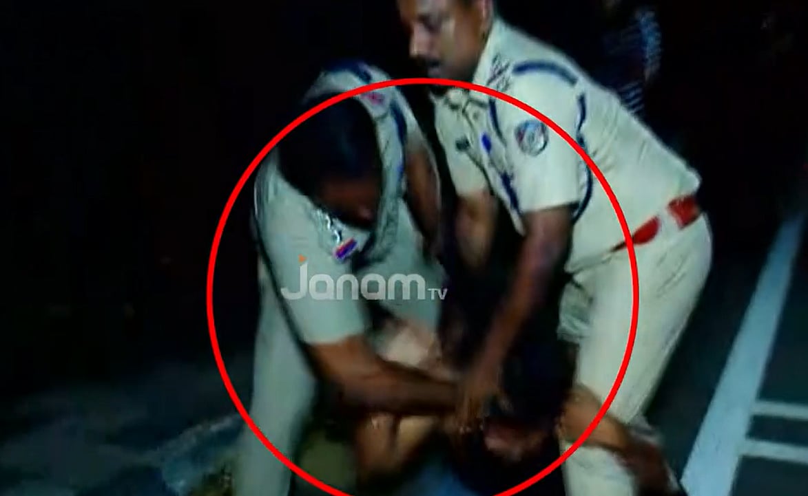 ON CAMERA: Kerala cop punches man in face for showing black-flag to CM Pinarayi Vijayan - Vimarsana News
