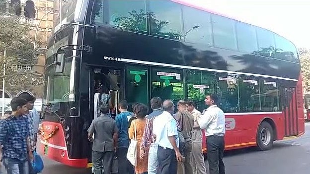Watch: Mumbai's first AC double-decker electric bus makes smashing debut - Vimarsana News
