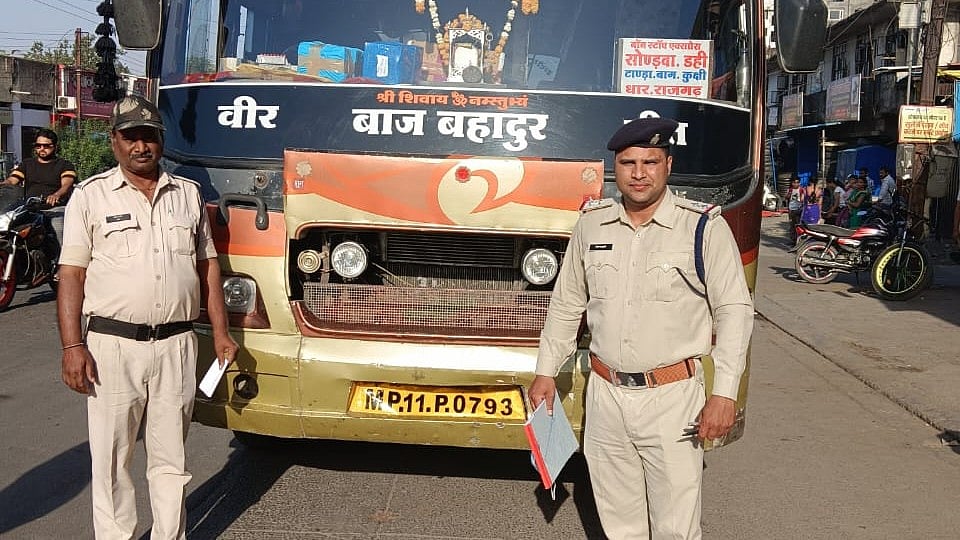 Indore: One bus, One truck seized, four vehicles fined for over Rs 33,700 - Vimarsana News