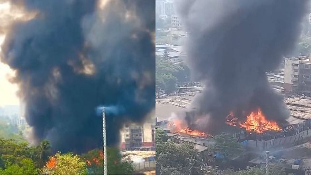 Mumbai: Massive fire breaks out near Oshiwara furniture market, none injured; visuals surface - Vimarsana News