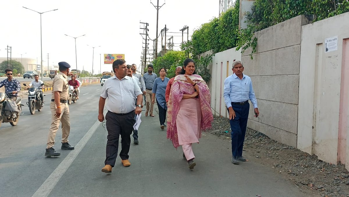 Indore: IMC commissioner inspects 7 km stretch on bypass service road - Vimarsana News