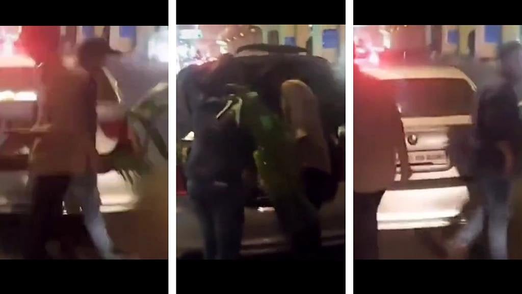 WATCH: After Gurugram, duo in BMW car spotted lifting flower pots set up for G-20 event in Maharashtra's Nagpur - Vimarsana News