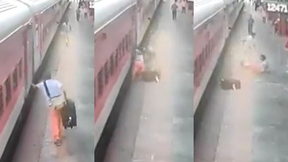 Mumbai: RPF constable makes daring rescue as passenger slips while boarding train at Bandra Terminus; Watch - Vimarsana News