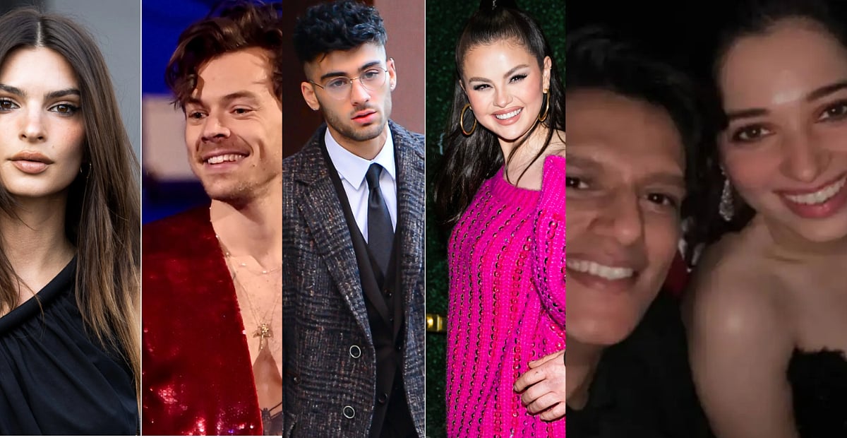 Celebs who were caught kissing in public