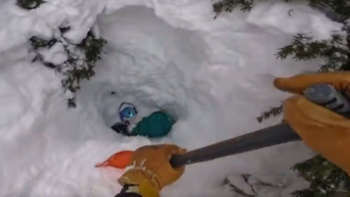 WATCH: Skier digs out man buried under deep snow in Washington; netizens call him 'Hero' - Vimarsana News