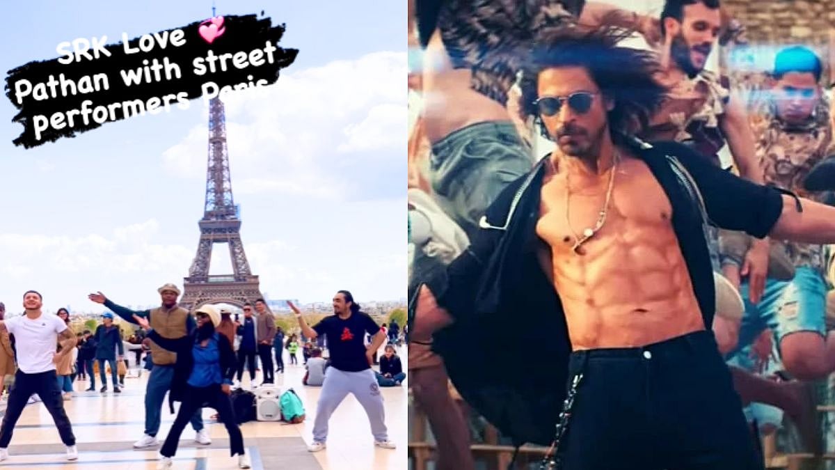 WATCH: Fitness coach enjoys 'Jhoome Jo Pathaan' with street performances next to the iconic Eiffel Tower - Vimarsana News
