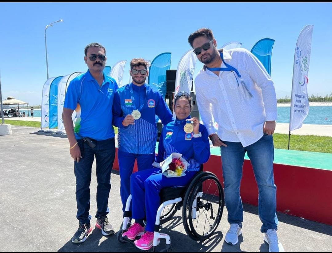 MP power couple makes splash in Asian Paracanoe championship, wins gold in their respective categories - Vimarsana News