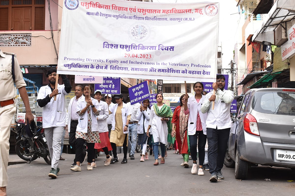 Mhow News Diary: Veterinary College students, teachers take out rally - Vimarsana News