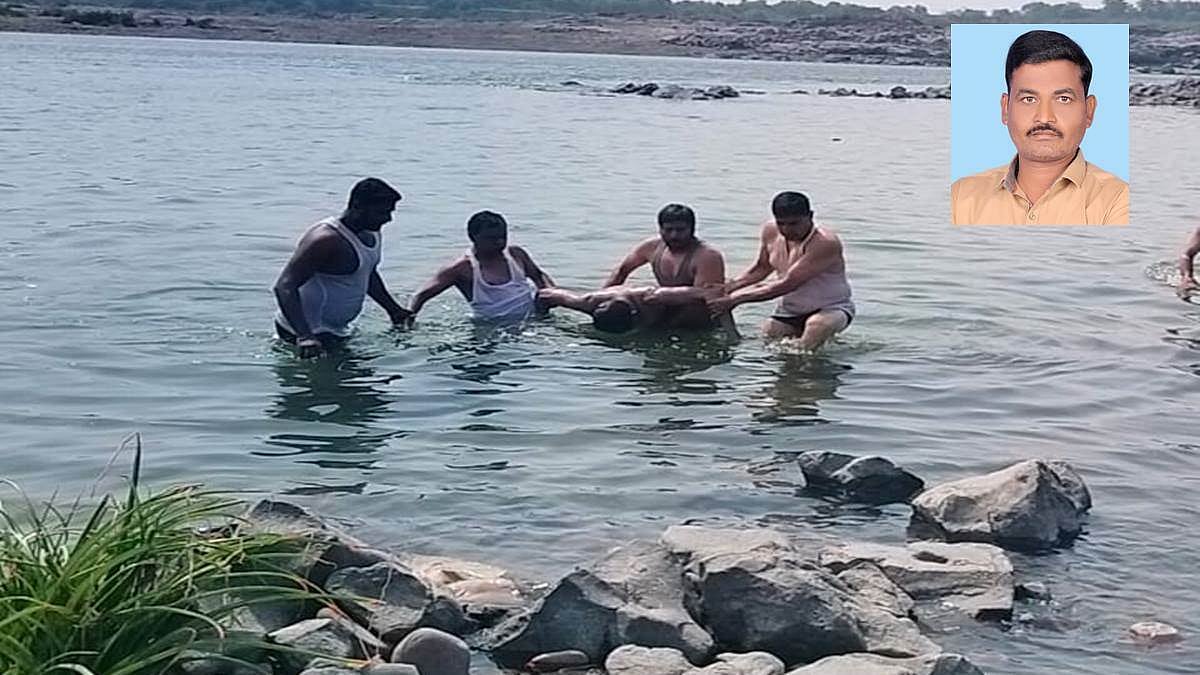 Madhya Pradesh: Dharmapuri MLA jumps in Narmada to rescue body of a missing man after divers' failed operation - Vimarsana News