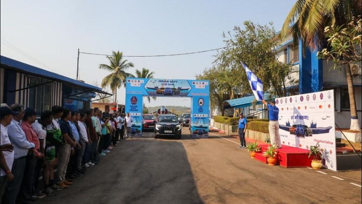 Goa: Naval car rally flagged off from Vasco to Gujarat - Vimarsana News
