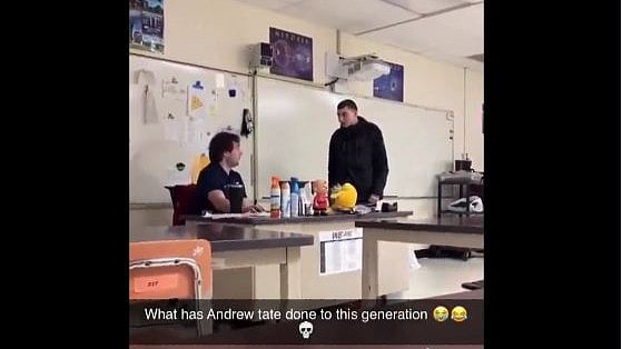 Andrew Tate effect? Student goes on 'Alpha' rant after teacher rebukes him in classroom - Vimarsana News
