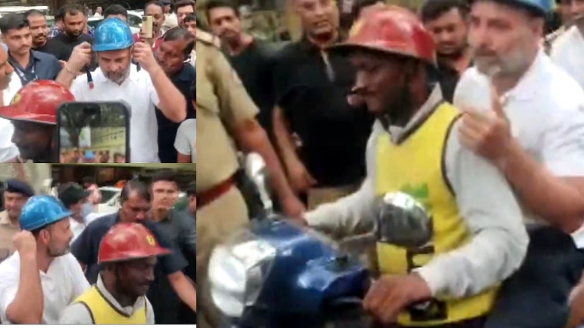 Karnataka Elections 2023: Rahul Gandhi takes scooter ride with a delivery boy in Bengaluru (WATCH) - Vimarsana News
