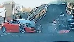 Watch: Devastating scenes as ₹3.28 crore Rare Ferrari 360 Challenge Stradale crashes into Nissan pickup in Melbourne - Vimarsana News