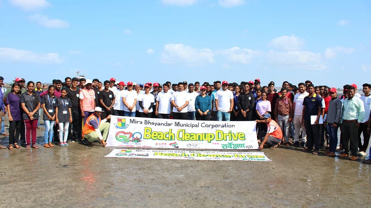 Mira-Bhayandar Municipal Corporation participates in G20 beach clean-up at Uttan - Vimarsana News