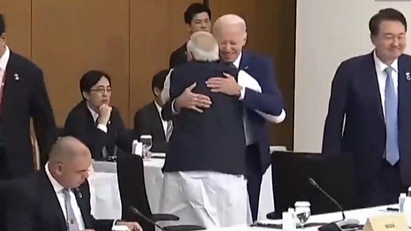 WATCH: PM Modi hugs US President Biden as they meet for G7 Summit in Japan - Vimarsana News
