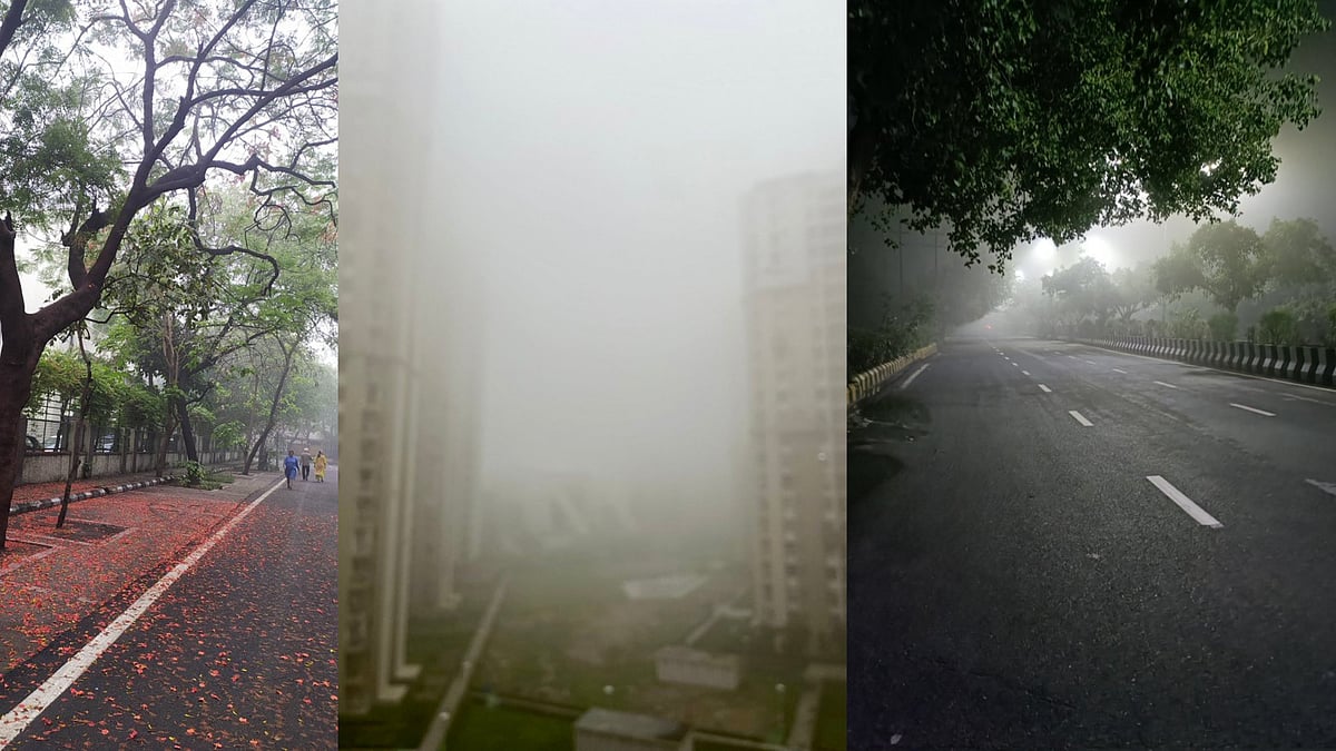 Delhi shrouded in a dense fog, netizens wonder if it was the winter season - Vimarsana News