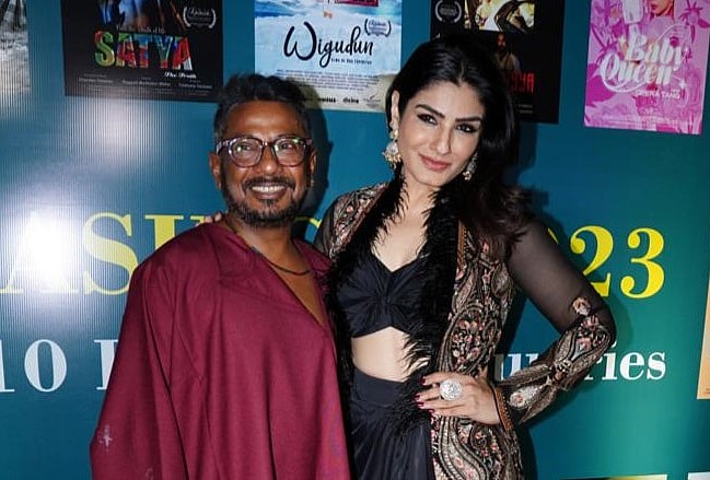 Raveena Tandon Felicitates Filmmaker Onir At The 14th Kashish International Queer Film Festival - Vimarsana News