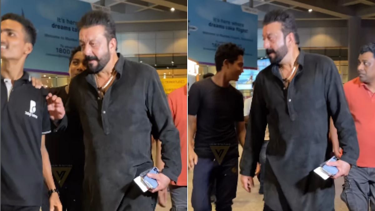 Sanjay Dutt pushes fan away as he tries to click selfie at Mumbai airport, stares angrily (WATCH) - Vimarsana News