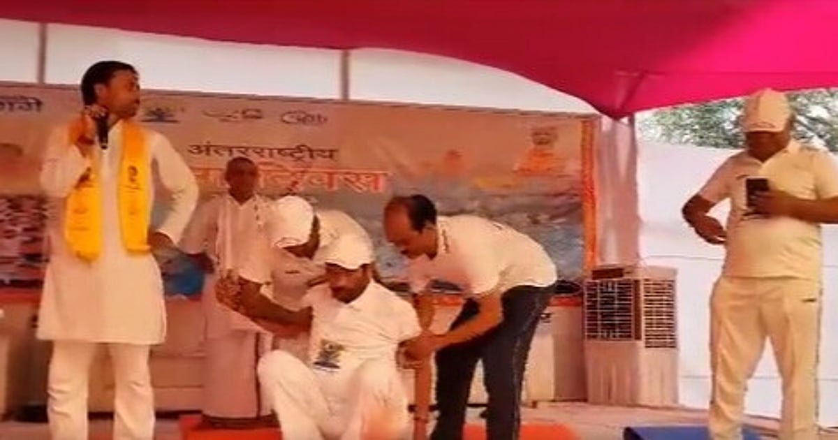 WATCH: Union Minister Pashupati Paras Taken Ill While Practicing Yoga In Bihar's Hajipur - Vimarsana News