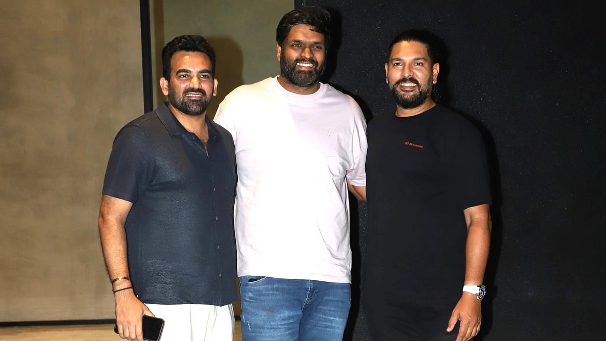 Ghoomer Screening Yuvraj Singh & Zaheer Khan Watch Abhishek Bachchan's