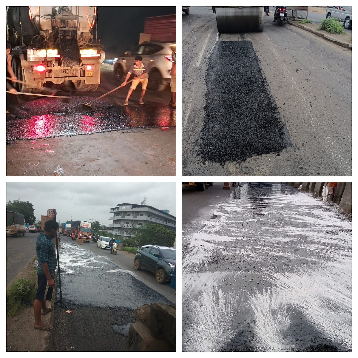 Pothole Development FPJ Impact: Thane Activists' Protest Yields Results, Pothole Repair on ...