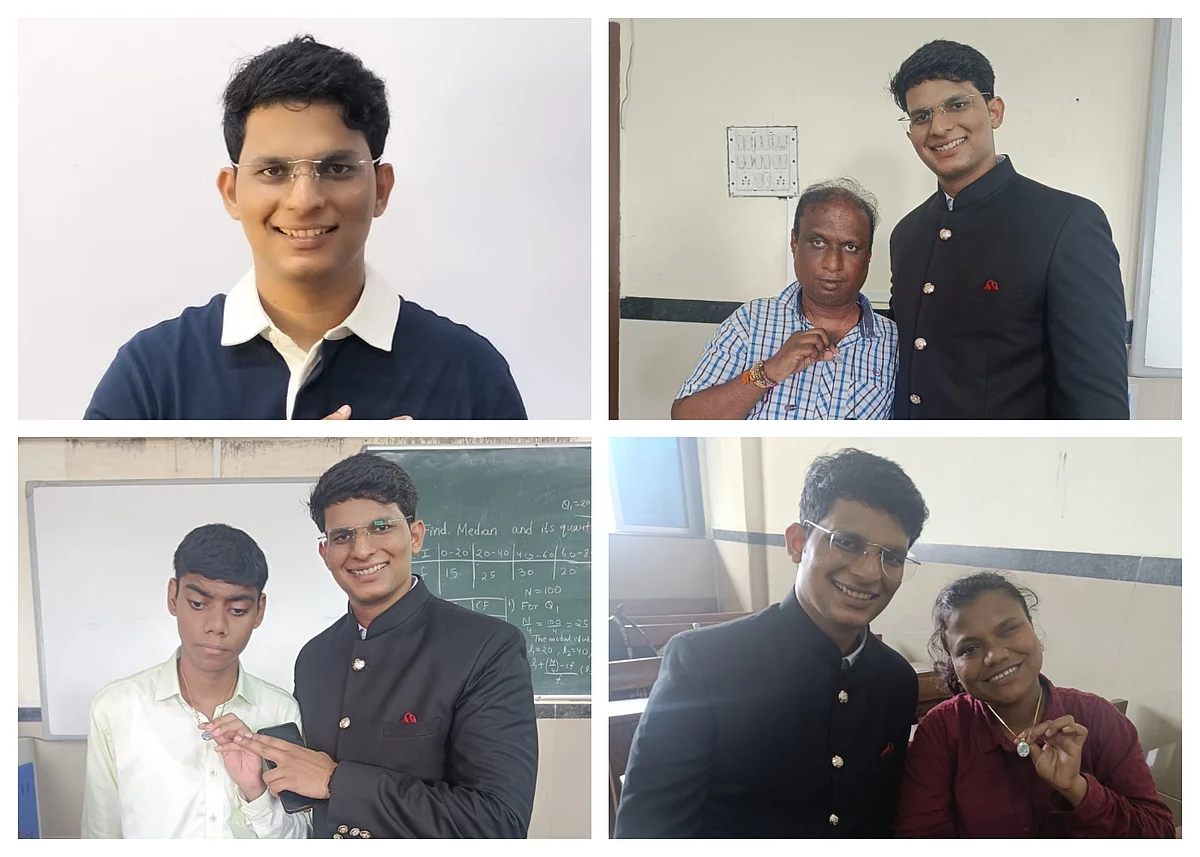 24-Yr-old Akshay Ridlan from Sion with mentally ill patients donning the pendant
