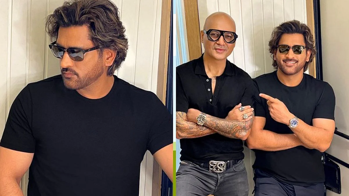 Australian journalist Chloe-Amanda Bailey reacts to MS Dhoni's new hairstyle  at the IPL 2023 | Cricket Times