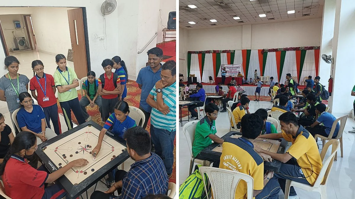 Navi Mumbai: 710 Students Take Part In NMMC's District-Level School Carrom Competition Held In CBD Belapur