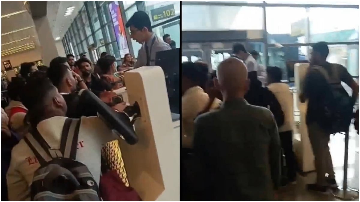 VIDEO: Chaos Erupts At Hyderabad Airport Over Glitch In Check-In Systems; Several Flights Affected
