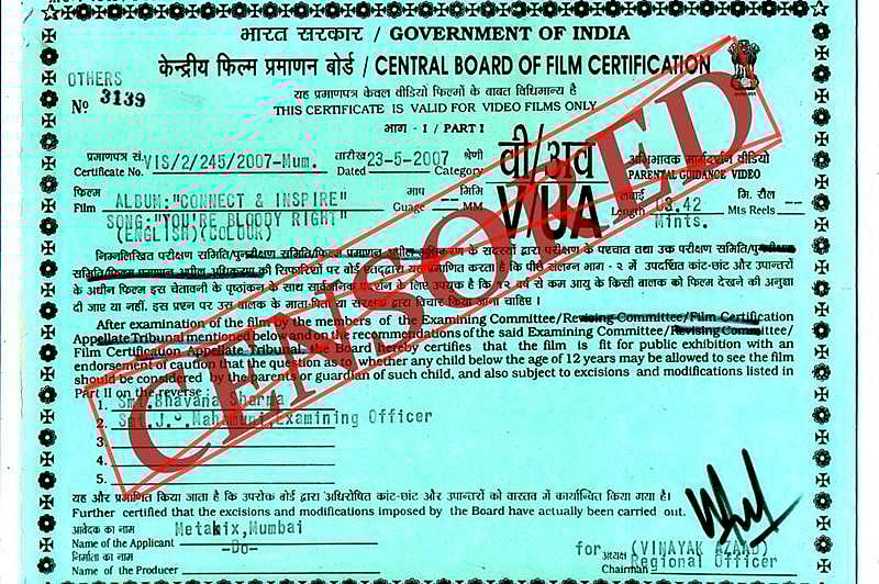 No more ‘censorship’ powers to Censor Board, only ‘certification’ IB