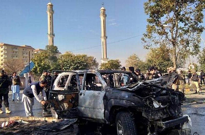 AIG Killed Six Injured In Suicide Blast In Peshawar
